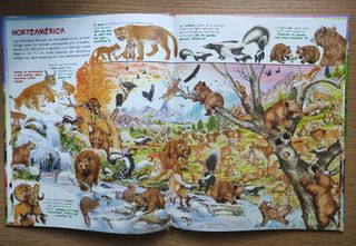 Busca los animales y sus crías