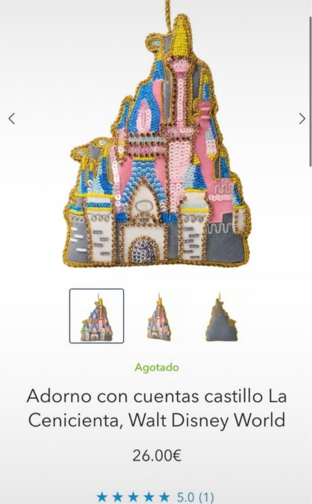 Adorno Castillo Cenicienta Disney