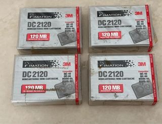 Lote de 4 minicartridge 3M DC 2120 120MB