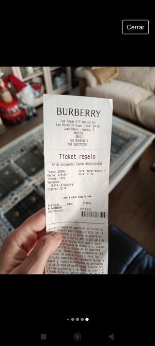 Gabardina hombre Burberry 