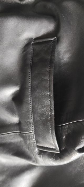 Cappotto pelle nero uomo Nuovo Conbipel