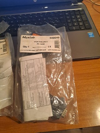 MuxLab Balun kit II Convertitore vga-lan