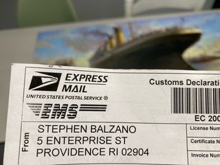 Maqueta centenario Titanic escala 1/400