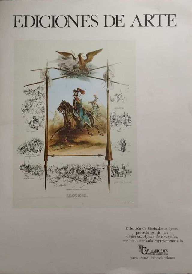 Carpeta 4 Grabados serie Lanciers