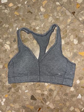 Top Deportivo Gris Decathlon Almohadilla Extraíble
