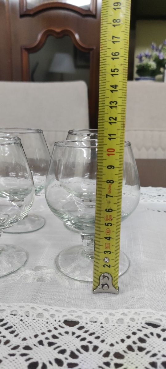 Set di 4 bicchieri piccoli in vetro