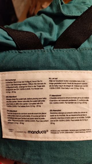 Mochila porteo Manduca portabebes