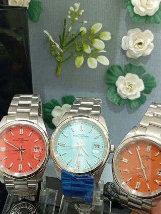 Orologio primo emporio uomo nuovi arancione rosso