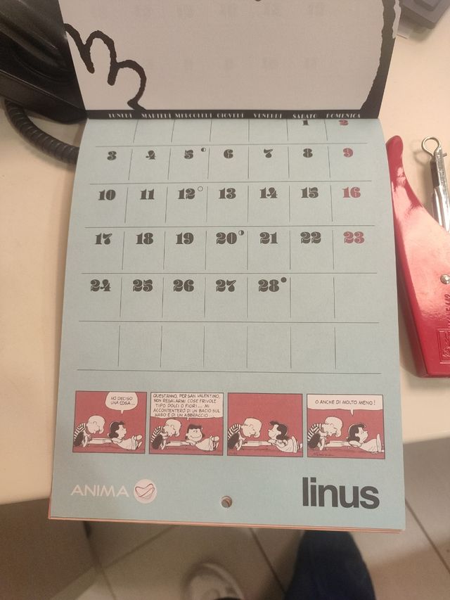 Calendario 2025 da parete