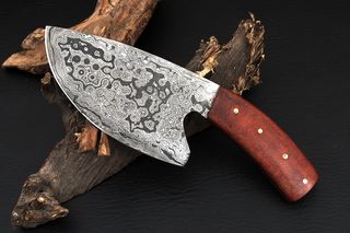 Coltello in acciaio damasco forgiato 