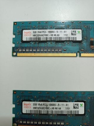 Memorie HP PC3 2 GB funzionanti qt 2