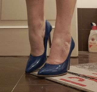 Décolleté blu elettrico numero 38