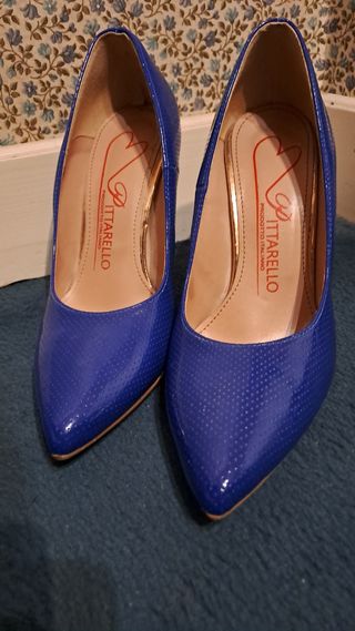 Décolleté blu elettrico numero 38