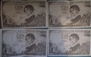 Billetes de 100 pesetas