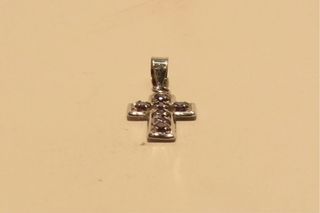 CRUZ DE ORO BLANCO 18K/0.8Gr