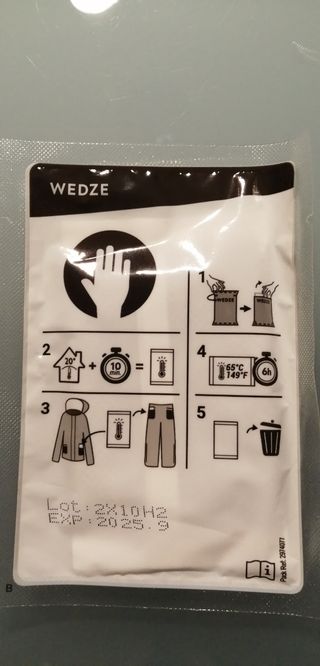 Calienta manos desechables