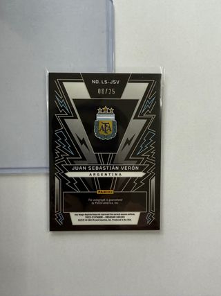 Juan Sebastian Veron Panini Obsidian Auto /25