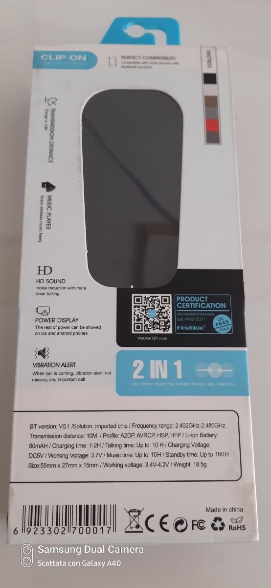 Auricolari Fineblue F910 bluetooth