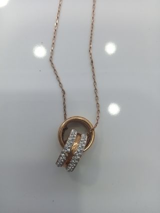 Collar Swarovski dorado