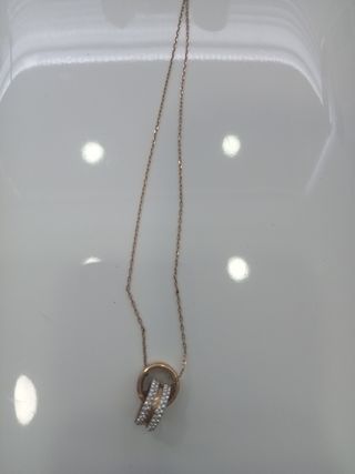 Collar Swarovski dorado