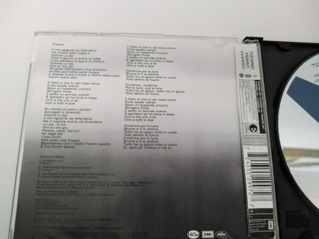 CD originale Tiziano Ferro. XVERSO
