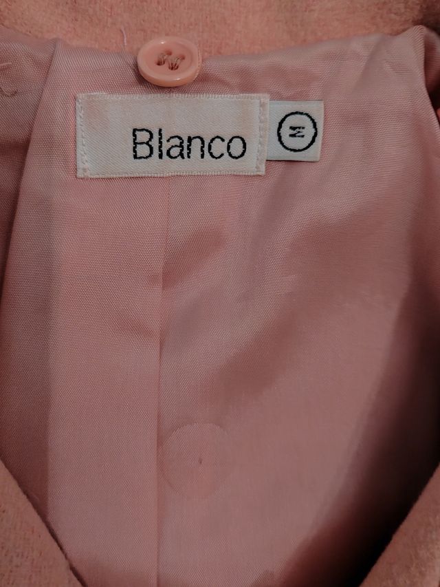 Abrigo color salmón Blanco talla M