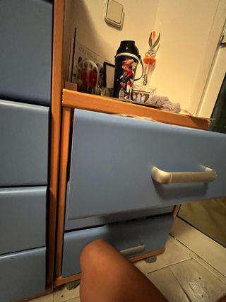 Cajonera y mesa de noñe