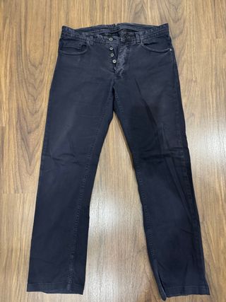Pantalón marino Massimo Dutti 5 bolsillos Talla 42