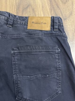 Pantalón marino Massimo Dutti 5 bolsillos Talla 42