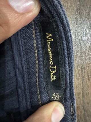 Pantalón marino Massimo Dutti 5 bolsillos Talla 42