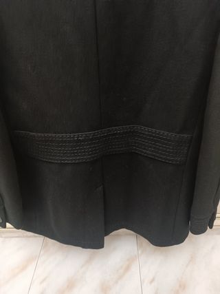 Chaquetón de hombre de paño tipo marinero cruzado