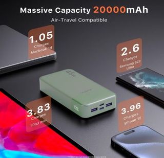 Banco de energía Carga rápida, 20000mAh 45W