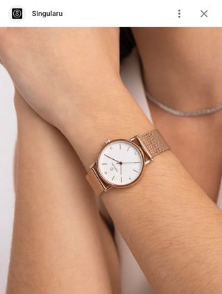 Reloj mujer singularu oro rosa nuevo