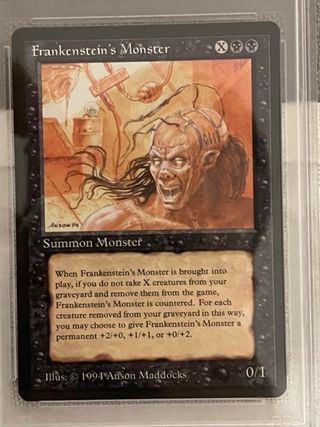 Carta mtg frankenstein monster the dark psa 8