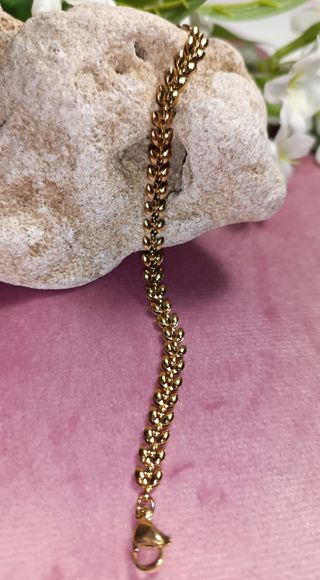 Pulsera chapada en oro 18K