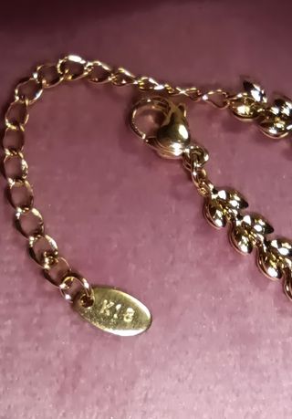 Pulsera chapada en oro 18K