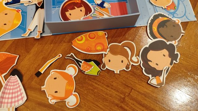 Juego educativo imanes vestidor