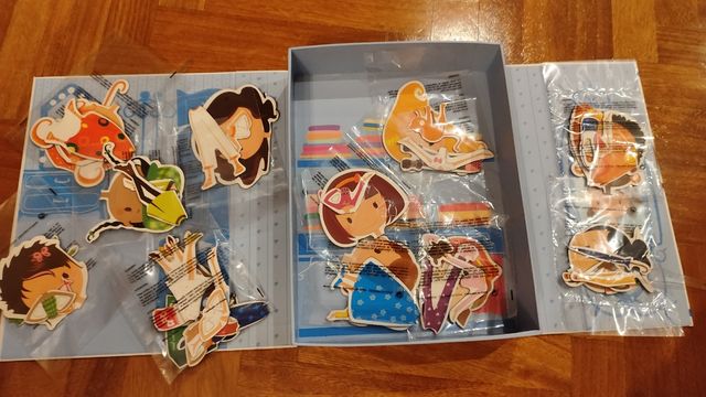 Juego educativo imanes vestidor