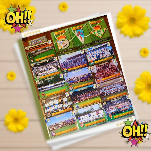 LOTE 1 FICHAS DE LA LIGA 96/97