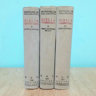 3 tomos Biblia Comentada