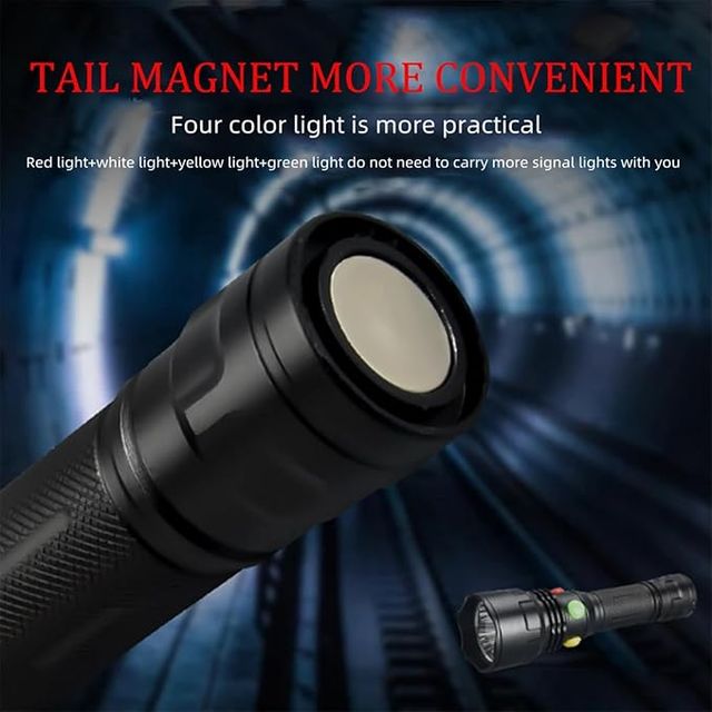 4 en 1 Linterna Multicolor SeñalizaciónFerroviaria