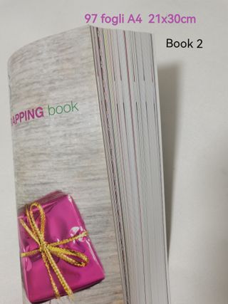 Set 275 fogli colorati, formato A4,  21x39cm