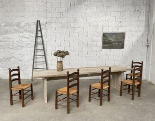 Mesa madera maciza 2,50 metros