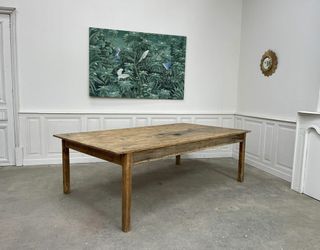 Mesa envejecida madera maciza