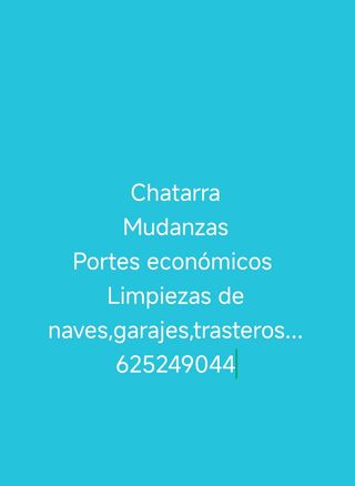 Portes,mudanzas y chatarra.