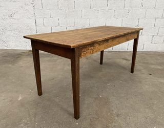 Mesa madera maciza antigua cocina