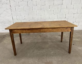 Mesa madera maciza antigua cocina