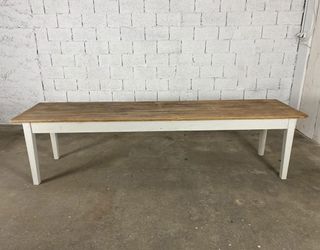 Gran mesa de madera maciza rustica 