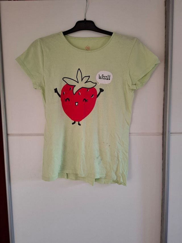 Camiseta juvenil Color beige