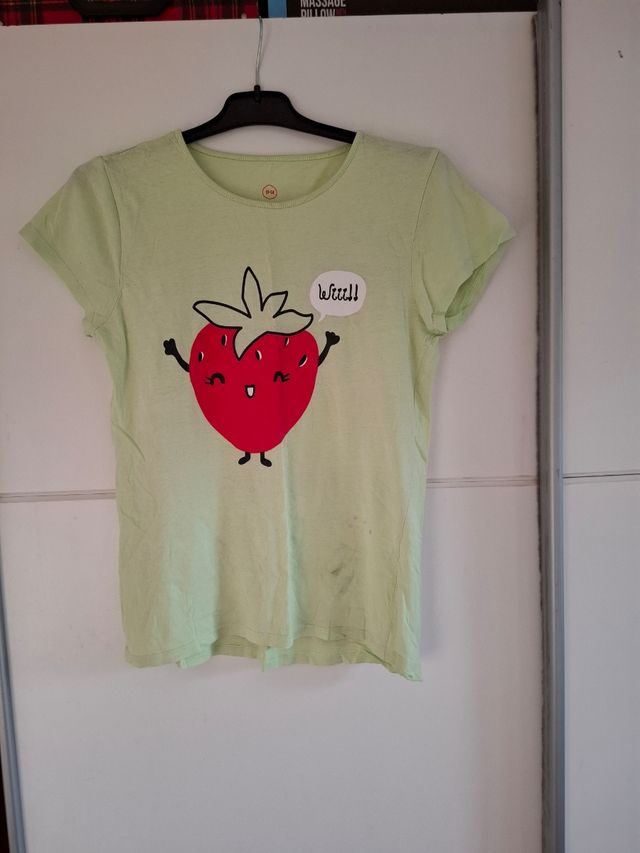 Camiseta juvenil Color beige